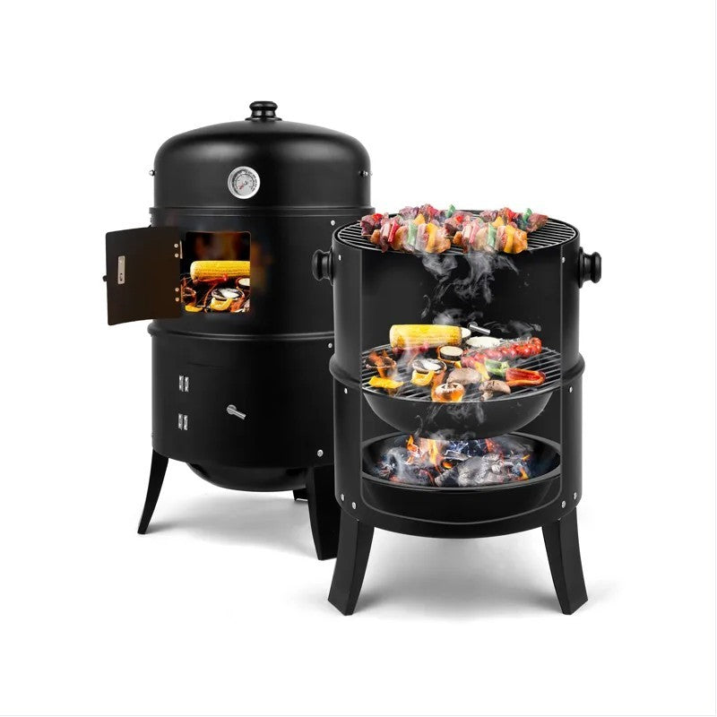 Iron Spray Smoker Carbon Grill Black