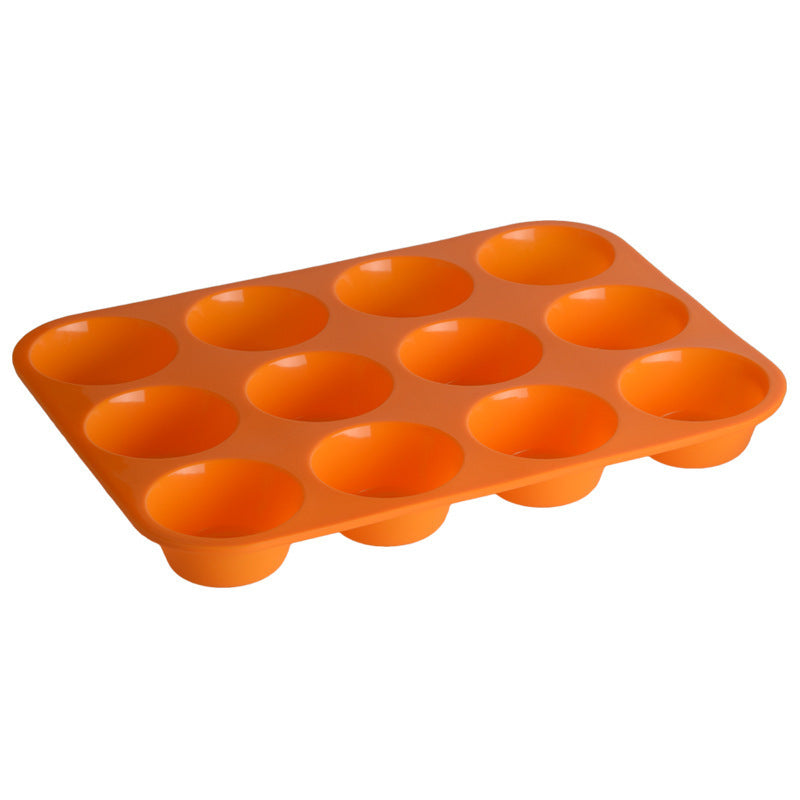 Thickened 12 Hole Round Silicone Cake Mold