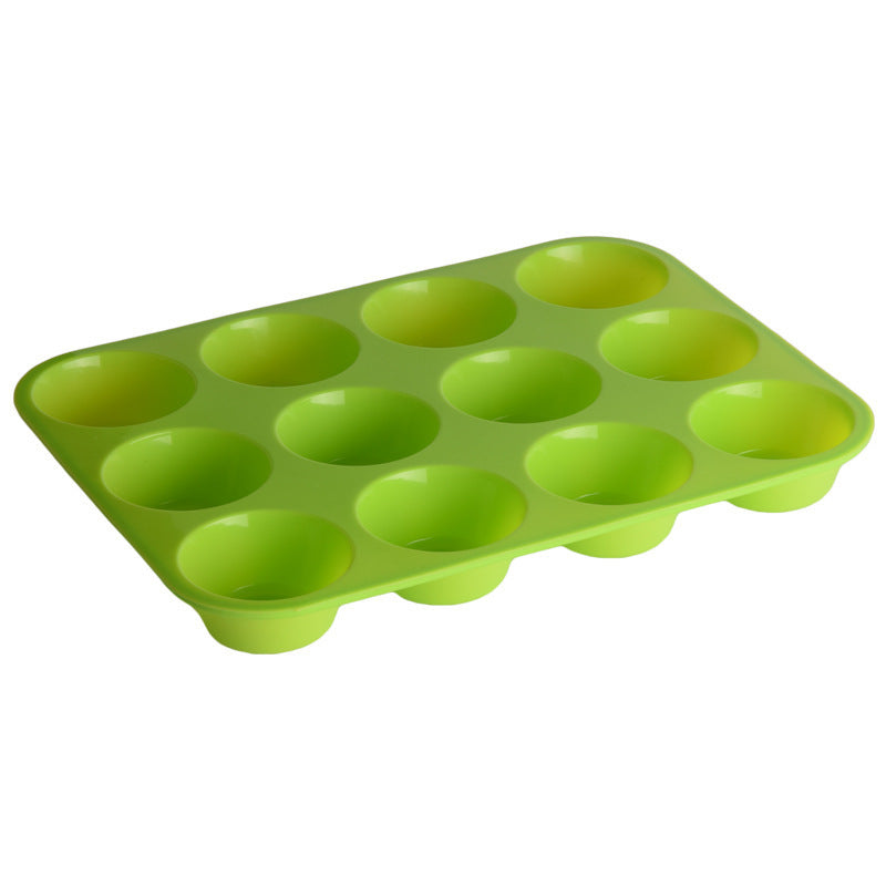 Thickened 12 Hole Round Silicone Cake Mold