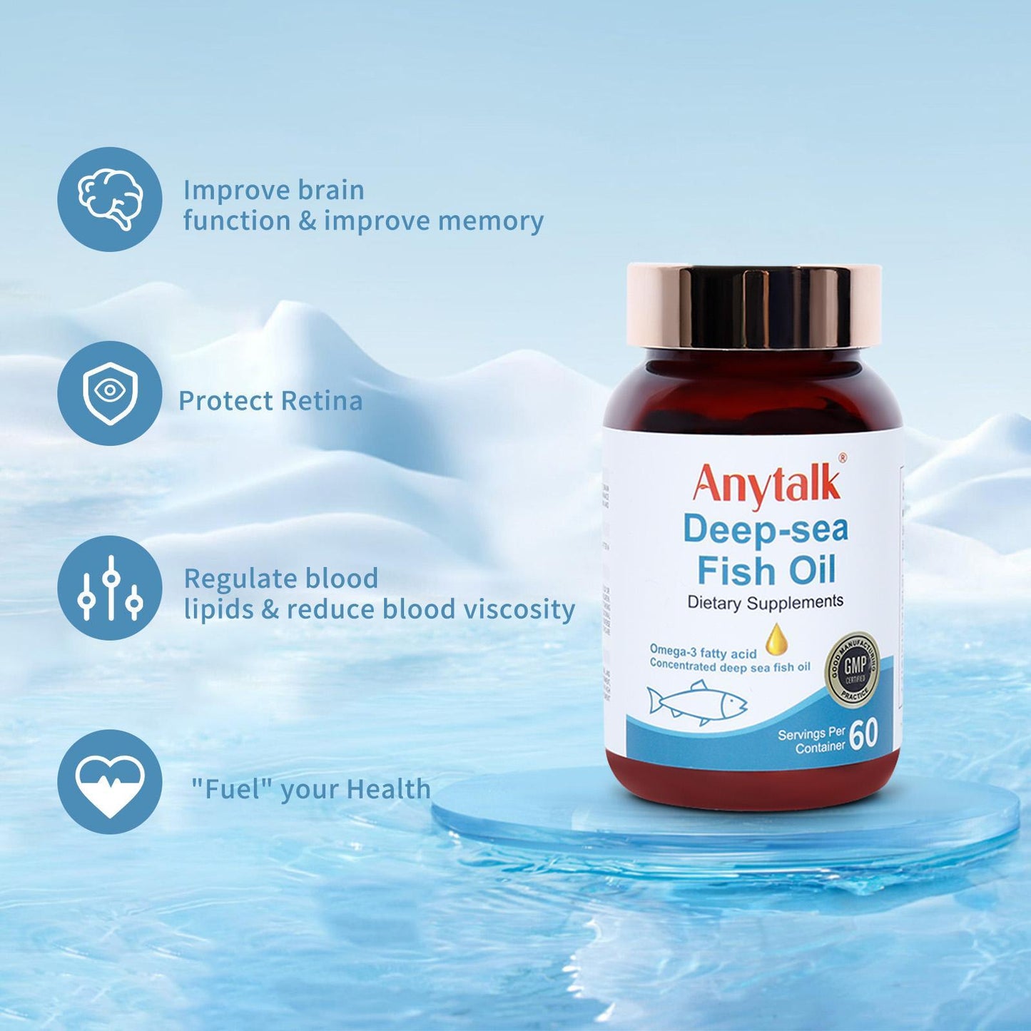 Mason Natural Omega 3 Fish Oil Softgels Dietary Supplement Supports Heart, Eye, Brain And Joint Health