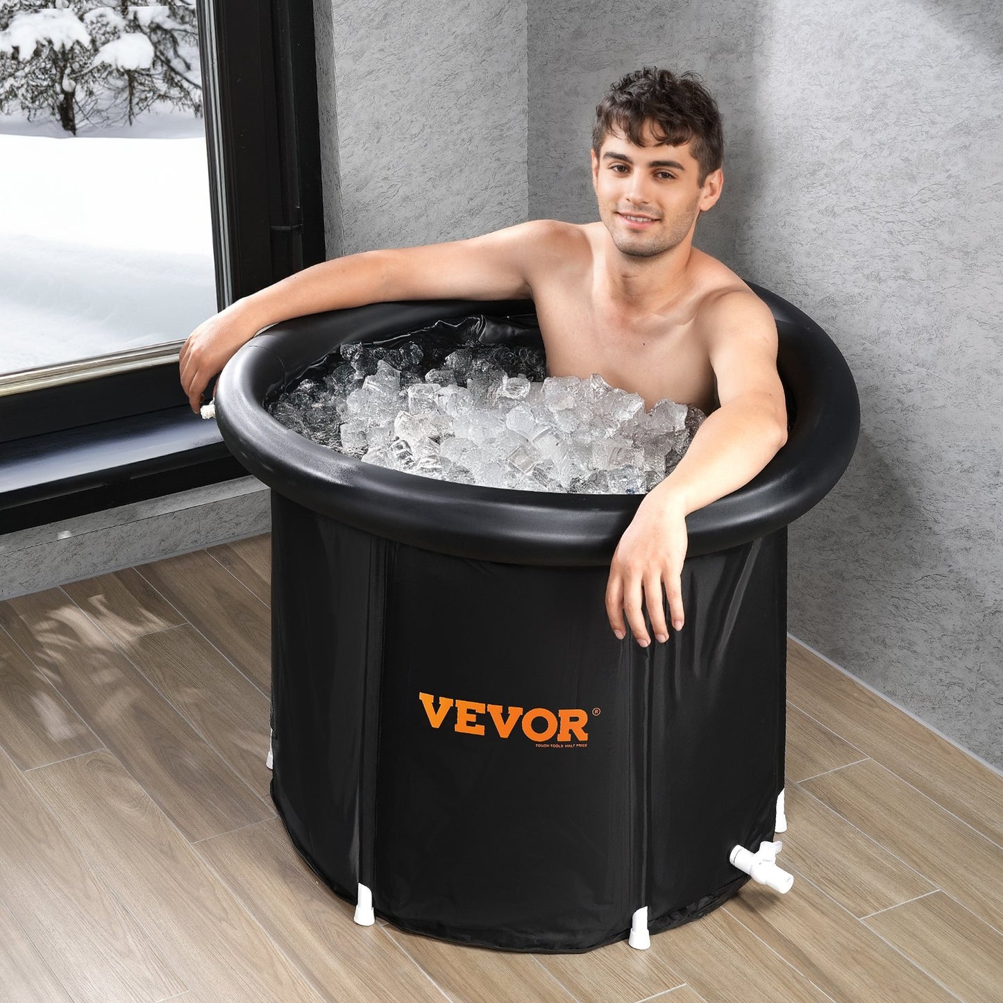 Ice Bath Tub For Athlete Cold Water Therapy Plunge Tub Inflatable Bathtub