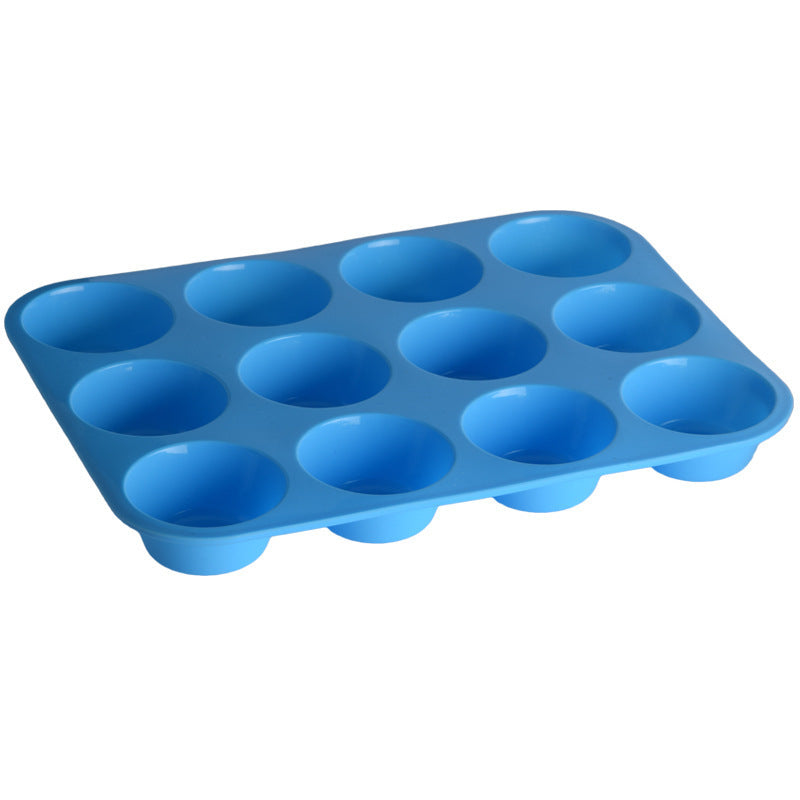 Thickened 12 Hole Round Silicone Cake Mold