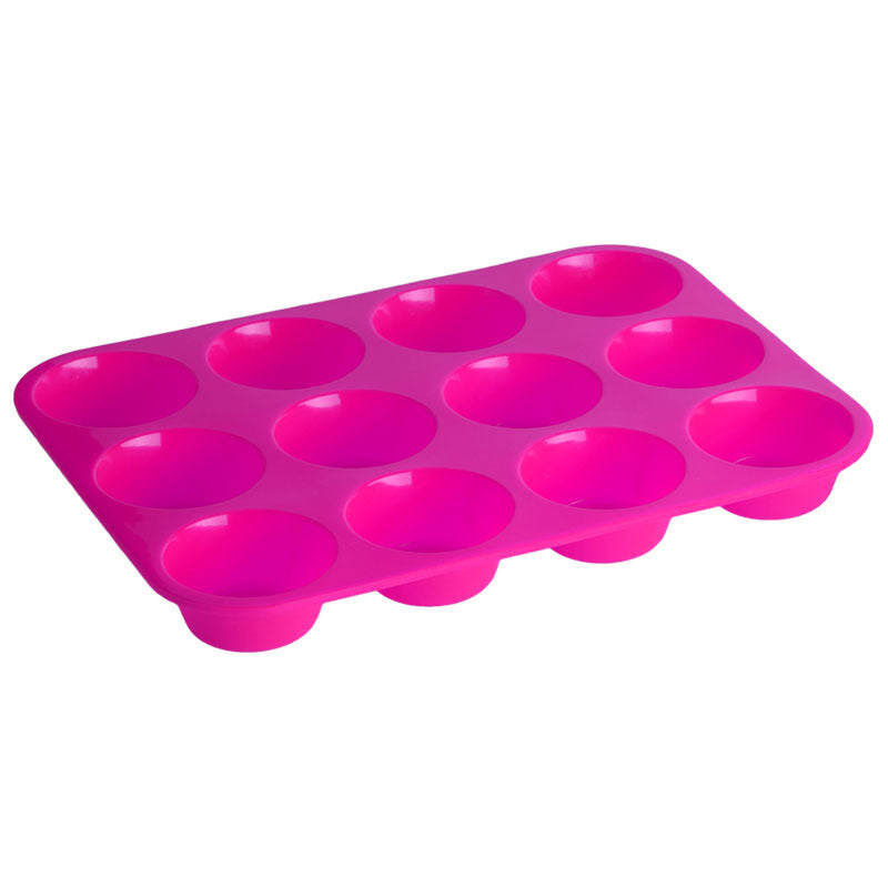 Thickened 12 Hole Round Silicone Cake Mold