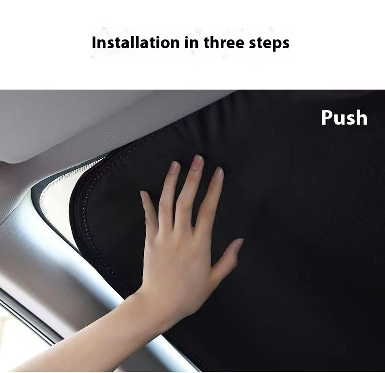 Car Titanium Silver Heat Insulation Block Heat UV Protection Sun Block