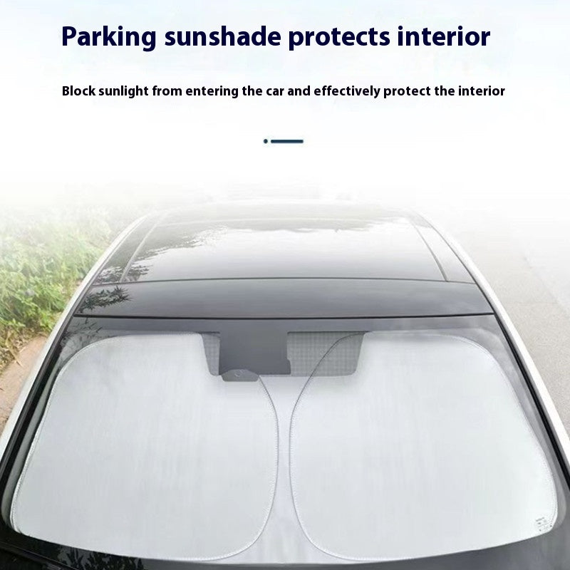 Car Titanium Silver Heat Insulation Block Heat UV Protection Sun Block