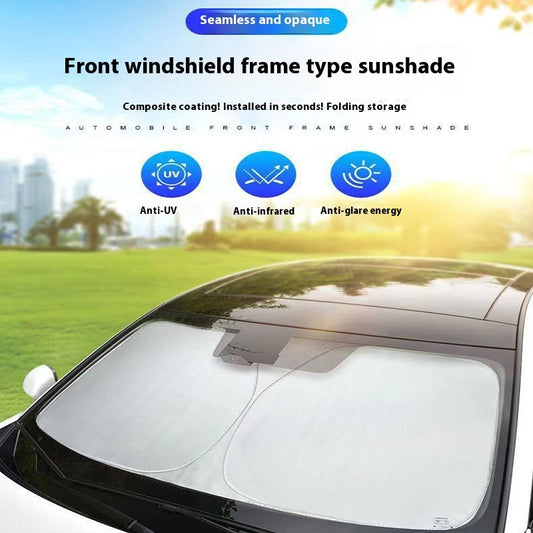Car Titanium Silver Heat Insulation Block Heat UV Protection Sun Block