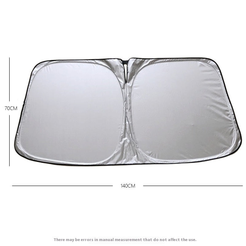 Car Titanium Silver Heat Insulation Block Heat UV Protection Sun Block