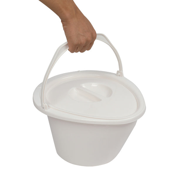 White Outdoor Toilet With Anti Slip Pad