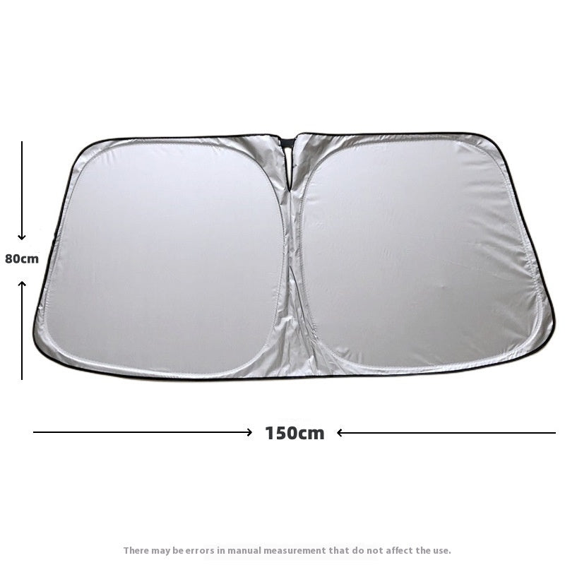 Car Titanium Silver Heat Insulation Block Heat UV Protection Sun Block