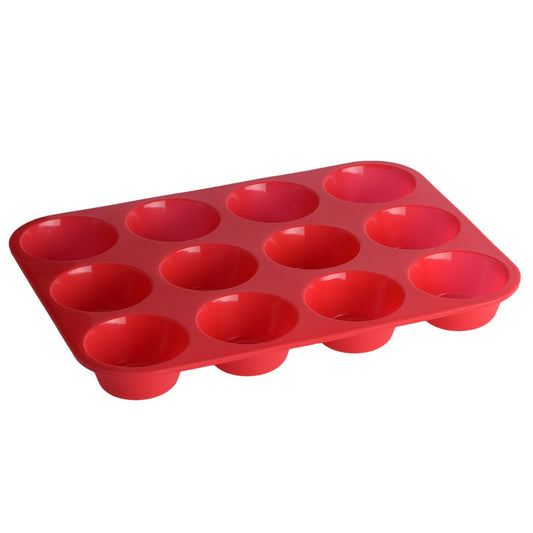Thickened 12 Hole Round Silicone Cake Mold